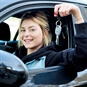 Girl Holding Car Key - First Drive
